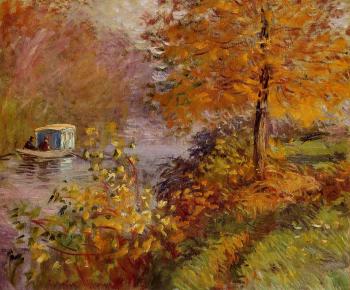 Claude Oscar Monet : The Studio Boat IV